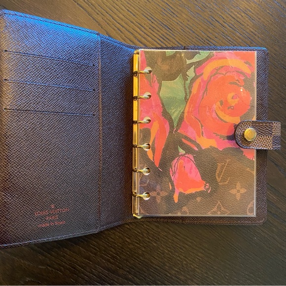 Authentic Louis Vuitton Small Ring Agenda Damier Ebene - Picture 3 of 14